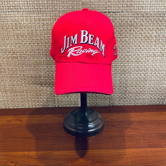 🌟2xHP🌟NWOT Jim Beam Racing Baseball Cap Robby Gordon - Picture 5 of 8